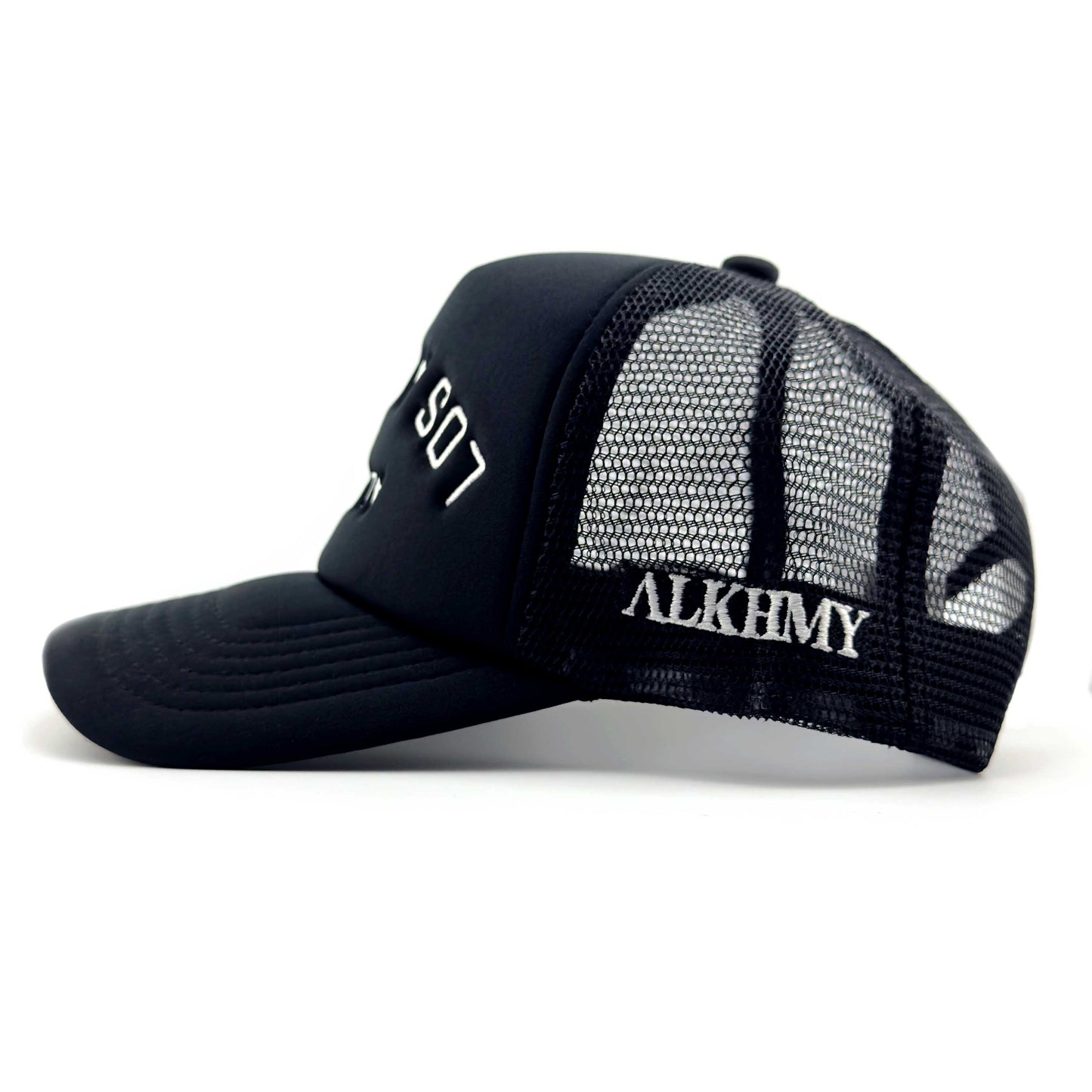 ALKHMY LOCAL COLLECTION - LOS ANGELES FOAM TRUCKER HAT (BLACK/WHITE)