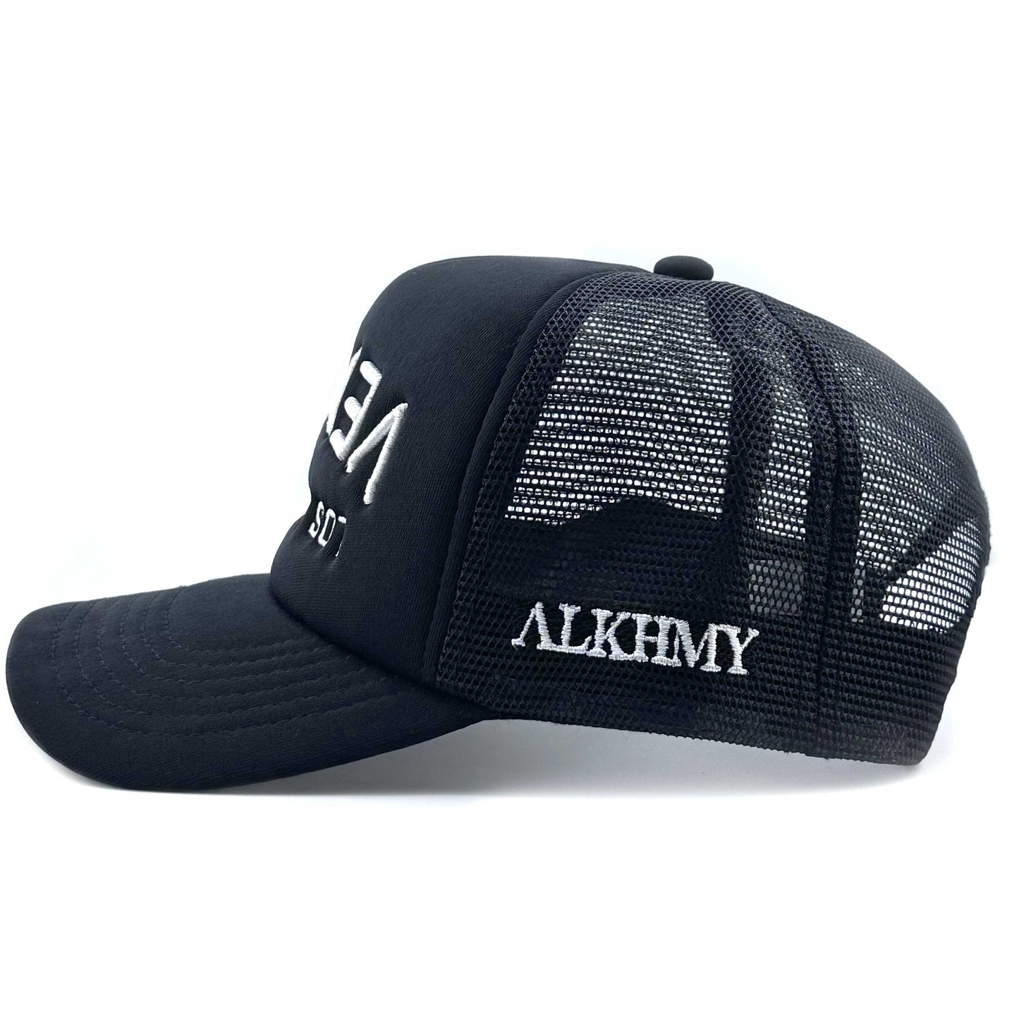 ALKHMY LOCAL COLLECTION - VENICE FOAM TRUCKER HAT (BLACK/WHITE)