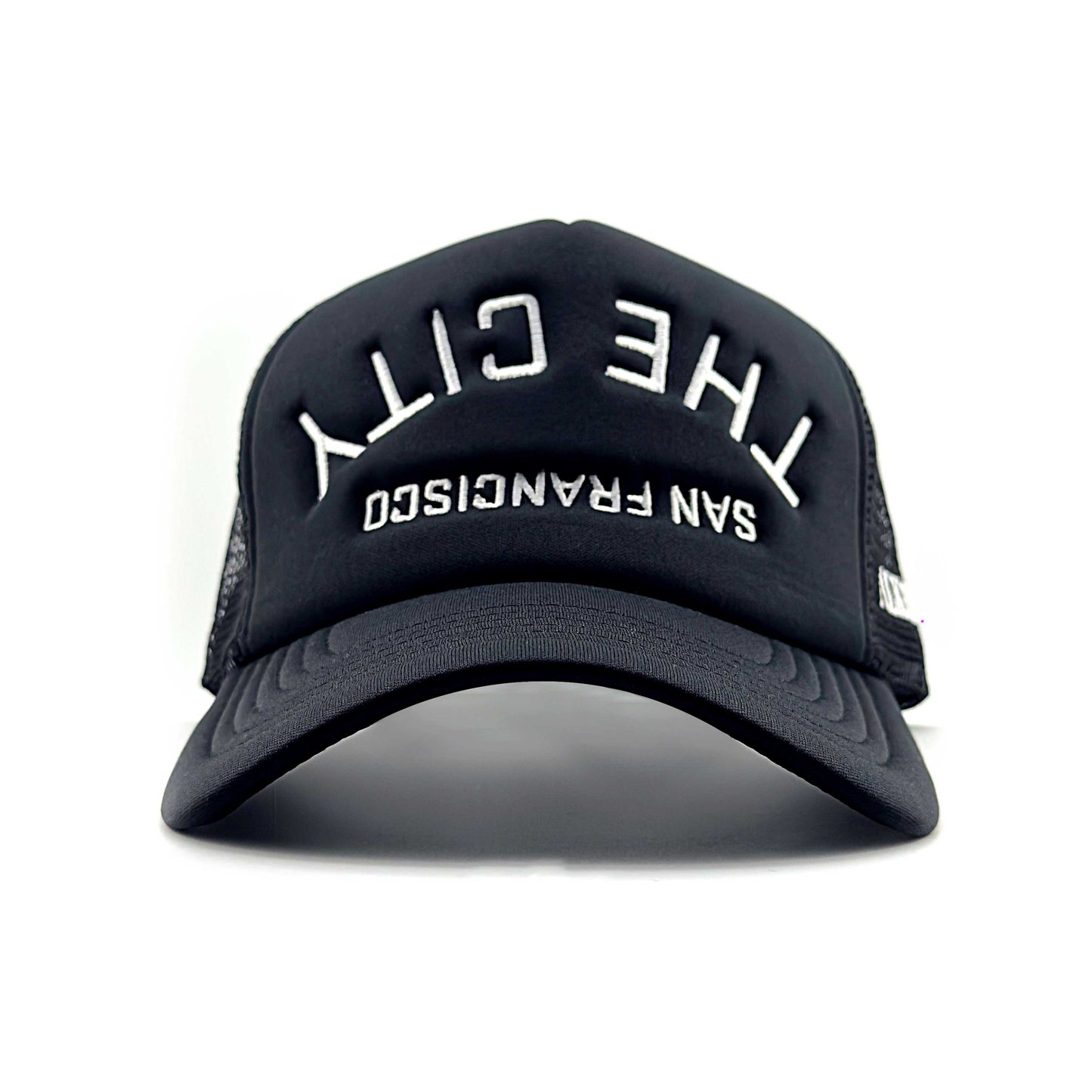 ALKHMY LOCAL COLLECTION - THE CITY FOAM TRUCKER HAT (BLACK/WHITE)