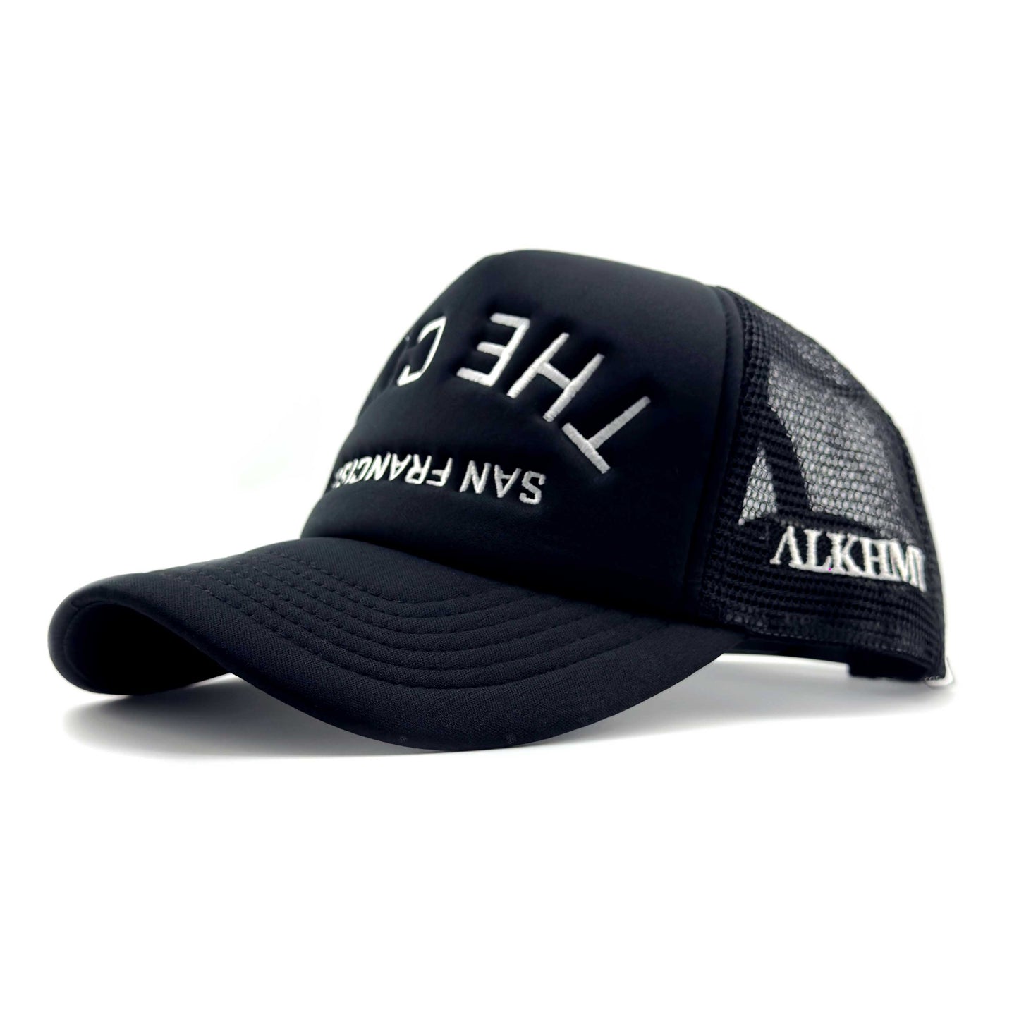 ALKHMY LOCAL COLLECTION - THE CITY FOAM TRUCKER HAT (BLACK/WHITE)